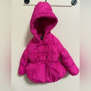 Rothschild Polka Dot Fleece Lined Puffer Jacket